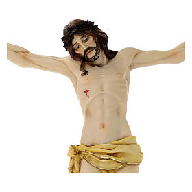 Corps de Christ en résine type porcelaine Fontanini 45 cm