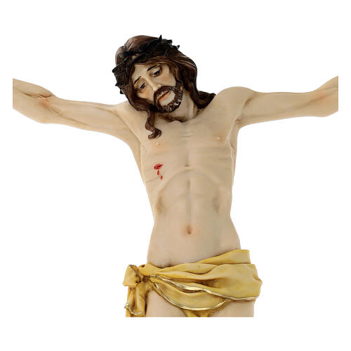 Corps de Christ en résine type porcelaine Fontanini 45 cm 2