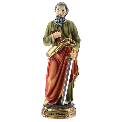 Statue Apostel Paulus, 20 cm, aus Kunstharz 1