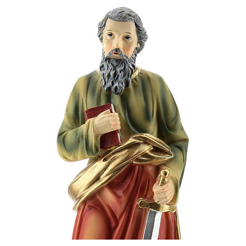Statue Apostel Paulus, 20 cm, aus Kunstharz 2