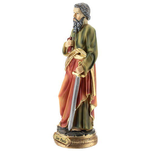 Statue de Saint Paul résine 20 cm 3