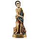 Statue of St. Lazarus in resin 30 cm s1