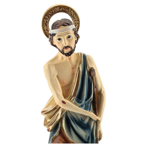 Statua di San Lazzaro resina 30 cm 2
