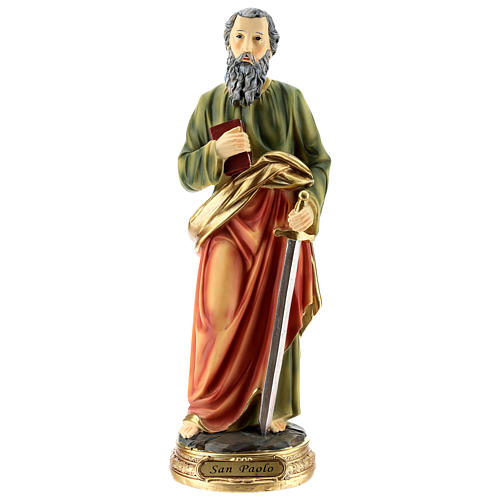 Statue Apostel Paulus, 30 cm, aus Kunstharz 1