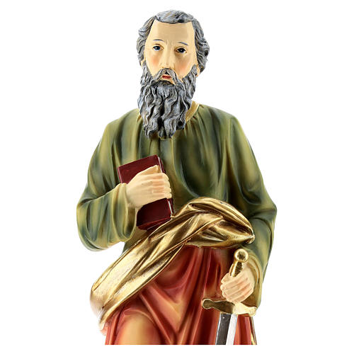 Statue Apostel Paulus, 30 cm, aus Kunstharz 2