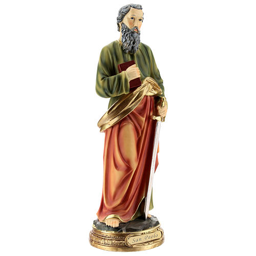 Statue Apostel Paulus, 30 cm, aus Kunstharz 4