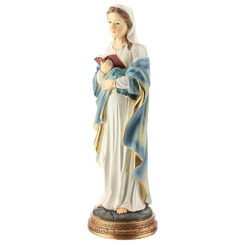 Statue of the pregnant Virgin Mary in resin 30 cm 3