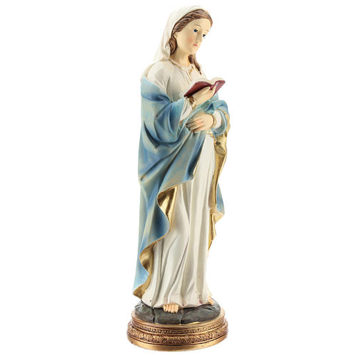 Statue of the pregnant Virgin Mary in resin 30 cm 4
