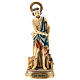 Statue of St. Lazarus in resin 20 cm s1