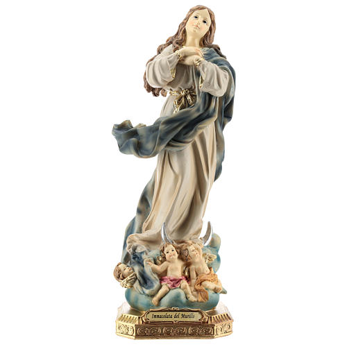 Statue of the Immaculate Murillo in resin 32 cm 1