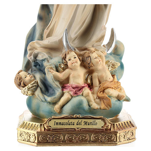 Statue of the Immaculate Murillo in resin 32 cm 3