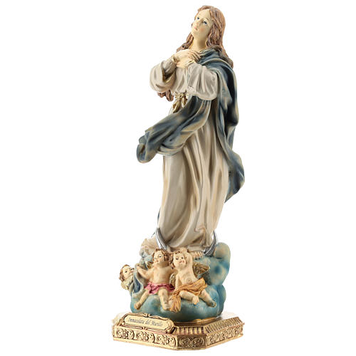 Estatua de la Inmaculada Murillo resina 32 cm 4