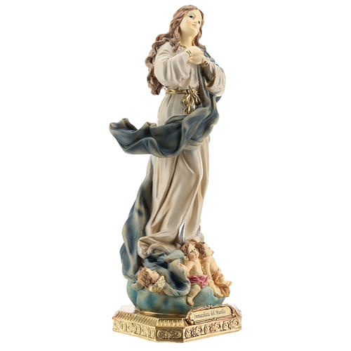 Estatua de la Inmaculada Murillo resina 32 cm 5
