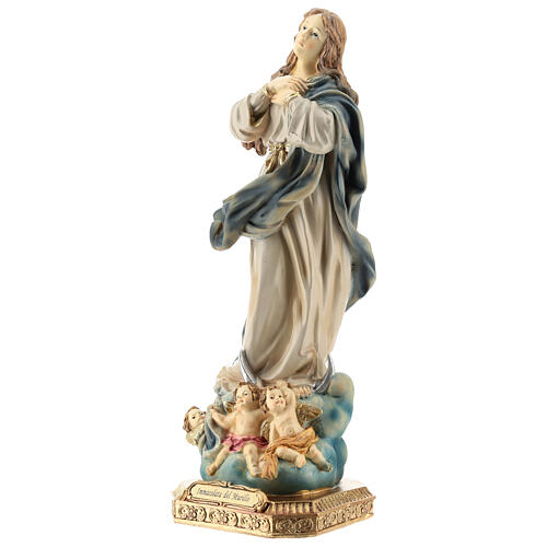 Statue Immaculate Conception Murillo 32 cm in resin 4