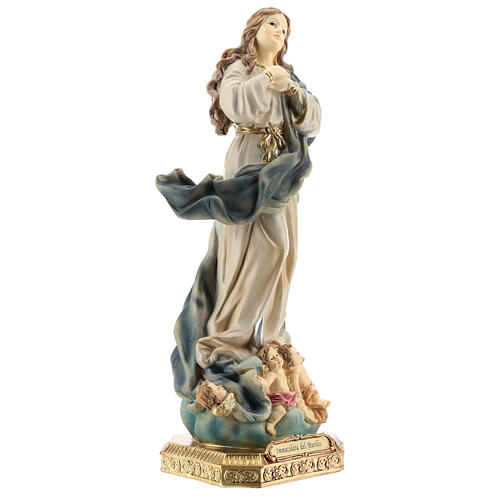 Statue Immaculate Conception Murillo 32 cm in resin 5