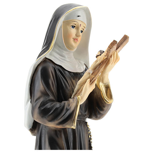 Statue Heilige Rita, 42 cm, aus Kunstharz 2