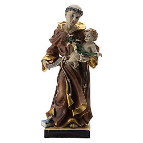 Statue aus Harz Heiliger Antonius, 20 cm