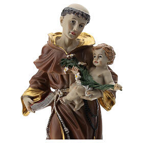 St Anthony of Padua statue 20 cm resin