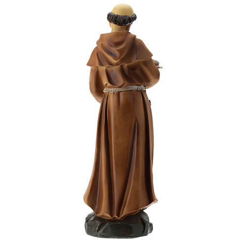 Statue of St. Francis resin 30 cm 5
