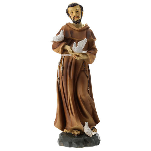 Statue of St Francis in resin 30 cm 1