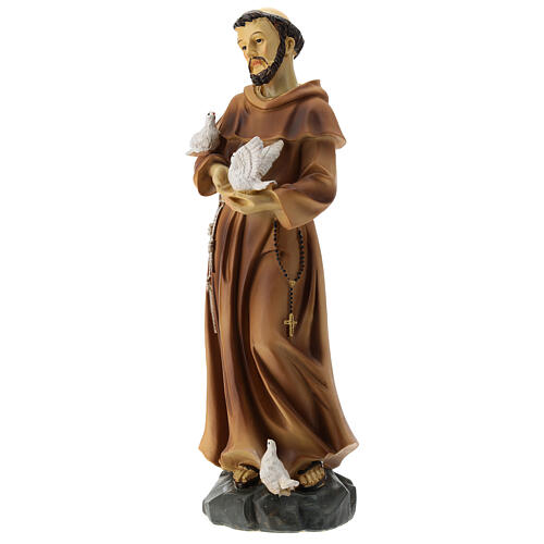 Statue of St Francis in resin 30 cm 3