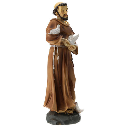 Statue of St Francis in resin 30 cm 4