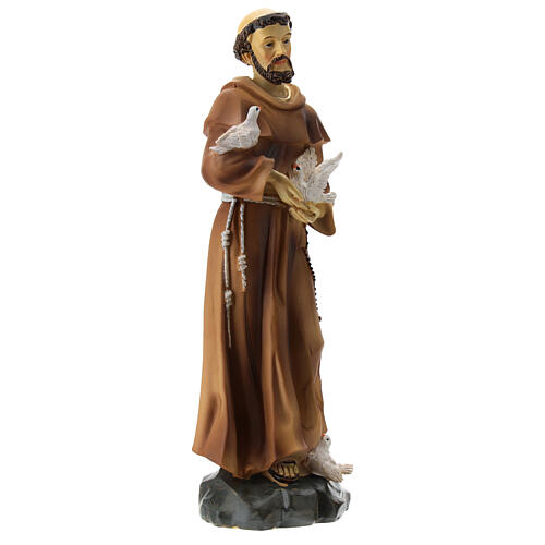 St Francis resin statue 20 cm 4