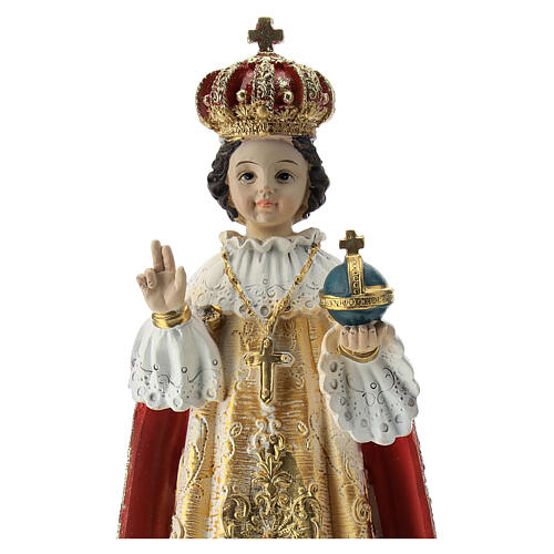 Infant Jesus of Prague statue in resin 20 cm 2