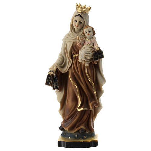 Statue of Our Lady of Mount Carmine resin 20 cm 1