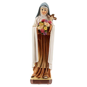 St. Therese with MULTILINGUAL PRAYER 12 cm pvc