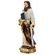 Saint Paul cheveux châtains statue résine 21 cm s3