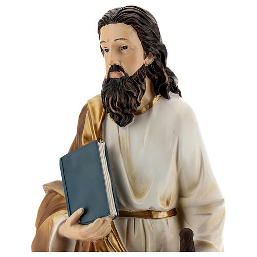 Figura Święty Paweł z Tarsu złota podstawa żywica 32 cm 2