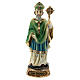 St Patrick statue with crosier, resin 13 cm s1