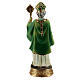 St Patrick statue with crosier, resin 13 cm s4