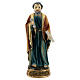 Saint Peter statue with key and scroll, resin 12 cm s1