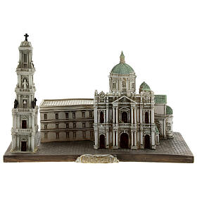 Notre-Dame du Rosaire de Pompéi réplique 15x20x15 cm résine