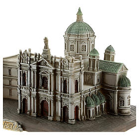 Notre-Dame du Rosaire de Pompéi réplique 15x20x15 cm résine