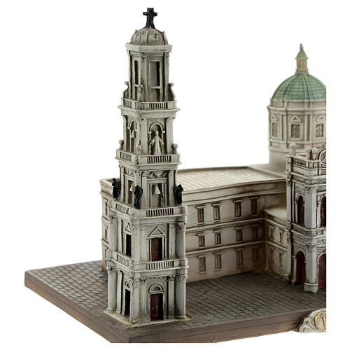 Santuário de Nossa Senhora do Rosário de Pompeia miniatura resina 15x22x13 cm 4