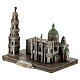 Miniature of the Shrine of the Blessed Virgin of the Rosary of Pompei resin 8x9.5x6 cm s2