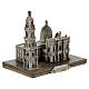 Miniature of the Shrine of the Blessed Virgin of the Rosary of Pompei resin 8x9.5x6 cm s3