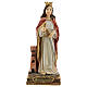 St Barbara statue with tower, in resin 15 cm s1