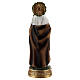 Santa Caterina Siena corona espinas lirio estatua resina 12 cm s4