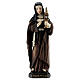 Sainte Claire avec ostensoir statue résine 12 cm s1