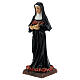 St Rita statue with pink roses, in resin 13 cm s2