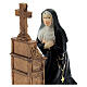 Saint Rita kneeling resin statue 12 cm s2