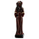 Sainte Rosalie tête de mort croix dorée statue résine 13 cm s4