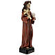 Estatua Santa Rosalía corona espinas calavera resina 32 cm s5