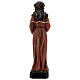 Estatua Santa Rosalía corona espinas calavera resina 32 cm s6