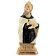 Bust of St. Augustine with miter golden resin 32 cm s1