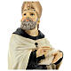 Bust of St. Augustine with miter golden resin 32 cm s2